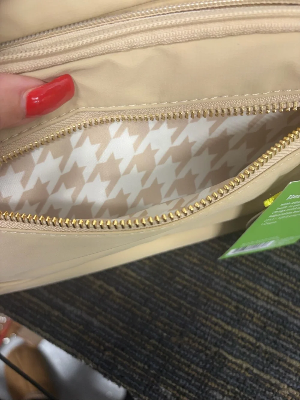 The Cuddle Collab Pet Parent Beige Crossbody Bag